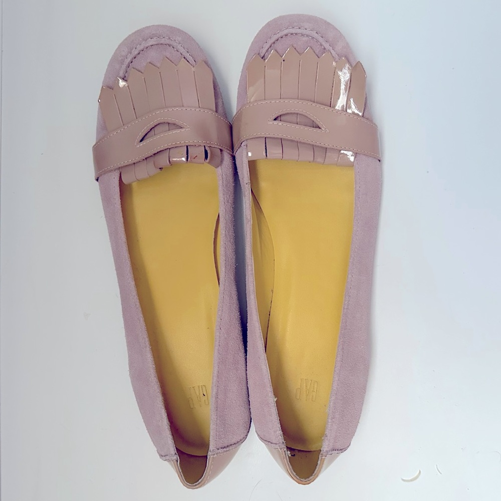 Pink loafers